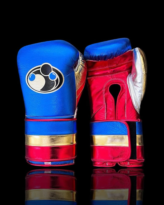 Grant Blue and Red Velcro Boxing Gloves