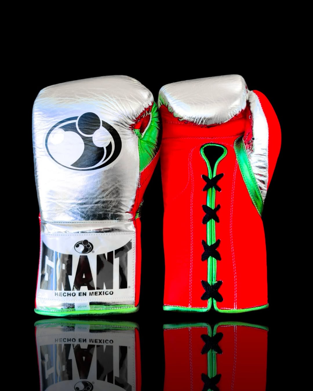 Grant Red & Silver Pro Boxing Gloves